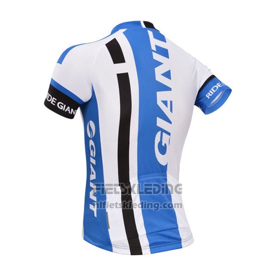 2013 Fietskleding Giant Wit en Azuur Korte Mouwen en Koersbroek