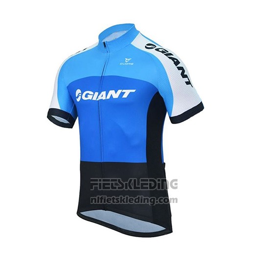 2018 Fietskleding Giant Club Sport Blauw en Zwart Korte Mouwen en Koersbroek