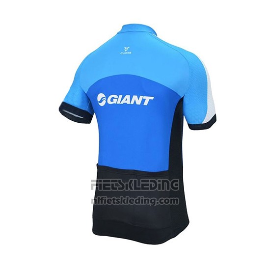 2018 Fietskleding Giant Club Sport Blauw en Zwart Korte Mouwen en Koersbroek