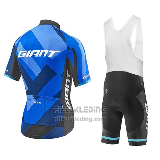 2018 Fietskleding Giant Elevate Blauw en Zwart Korte Mouwen en Koersbroek