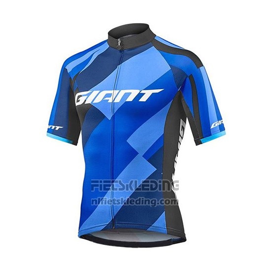 2018 Fietskleding Giant Elevate Blauw en Zwart Korte Mouwen en Koersbroek