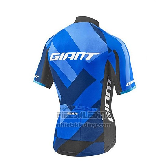 2018 Fietskleding Giant Elevate Blauw en Zwart Korte Mouwen en Koersbroek