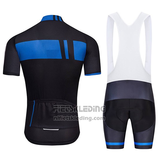 2018 Fietskleding Giant Zwart en Blauw Korte Mouwen en Koersbroek