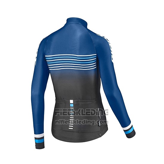 2019 Fietskleding Giant Race Day Blauw Zwart Lange Mouwen en Koersbroek