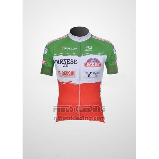 2011 Fietskleding Giordana Rood en Groen Korte Mouwen en Koersbroek