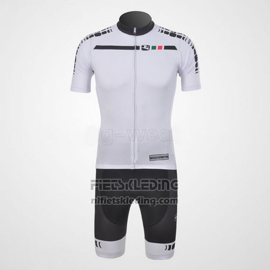 2011 Fietskleding Giordana Wit Korte Mouwen en Koersbroek
