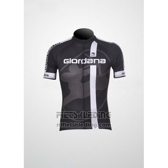 2011 Fietskleding Giordana Wit Zwart Korte Mouwen en Koersbroek