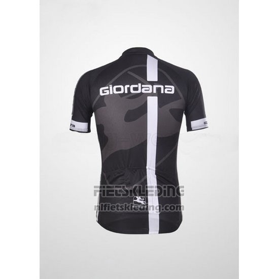 2011 Fietskleding Giordana Wit Zwart Korte Mouwen en Koersbroek