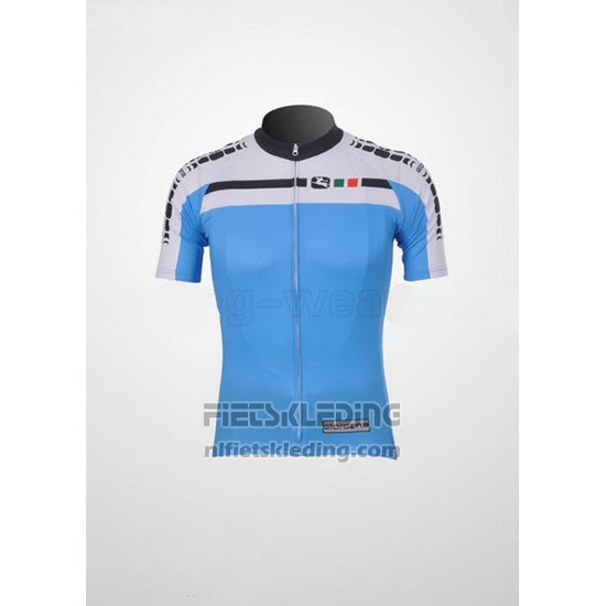 2011 Fietskleding Giordana Wit en Azuur Korte Mouwen en Koersbroek