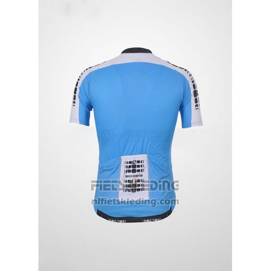 2011 Fietskleding Giordana Wit en Azuur Korte Mouwen en Koersbroek