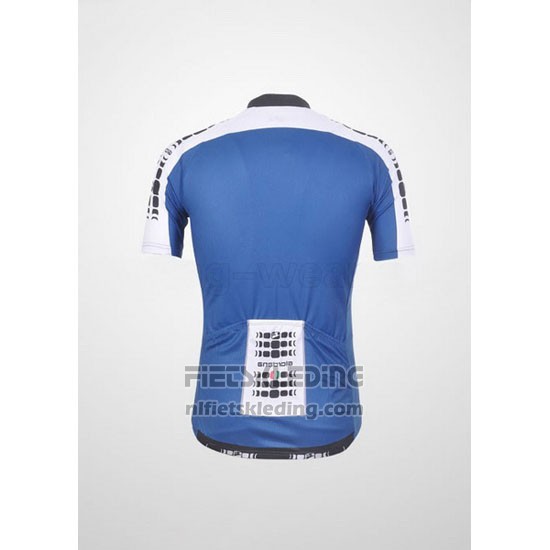 2011 Fietskleding Giordana Wit en Blauw Korte Mouwen en Koersbroek