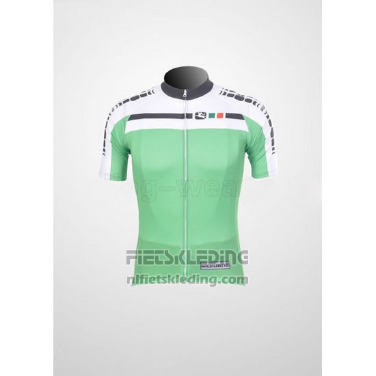 2011 Fietskleding Giordana Wit en Groen Korte Mouwen en Koersbroek