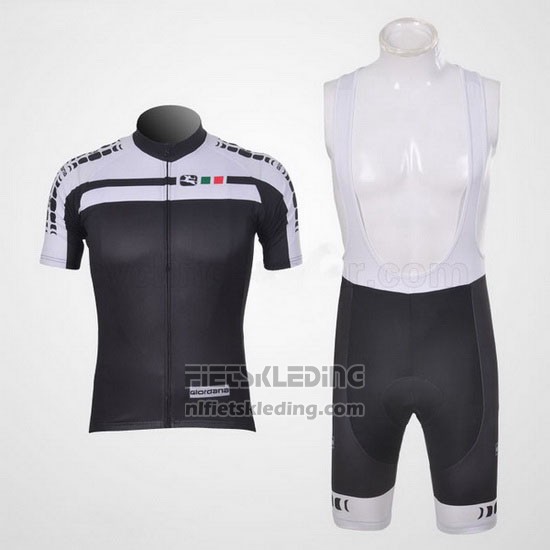 2011 Fietskleding Giordana Wit en Zwart Korte Mouwen en Koersbroek