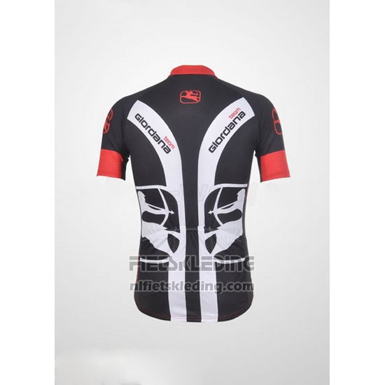 2011 Fietskleding Giordana Zwart en Rood Korte Mouwen en Koersbroek