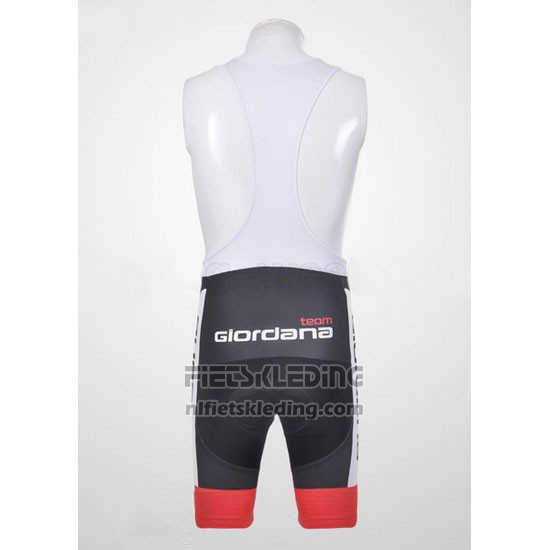 2011 Fietskleding Giordana Zwart en Rood Korte Mouwen en Koersbroek