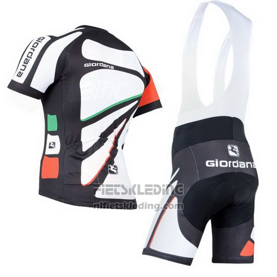 2014 Fietskleding Giordana Zwart en Wit Korte Mouwen en Koersbroek