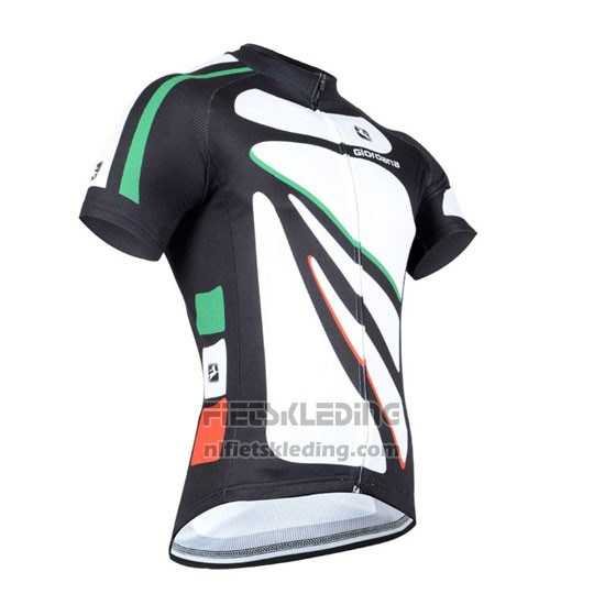 2014 Fietskleding Giordana Zwart en Wit Korte Mouwen en Koersbroek