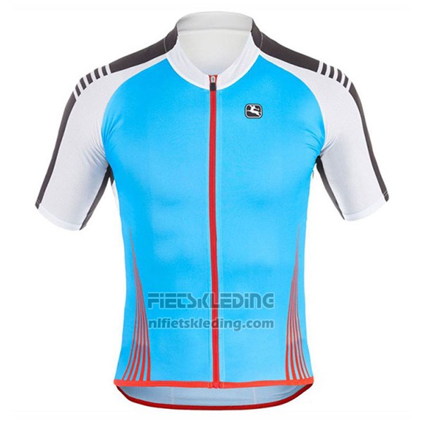 2017 Fietskleding Giordana Sahara Wit en Azuur Korte Mouwen en Koersbroek