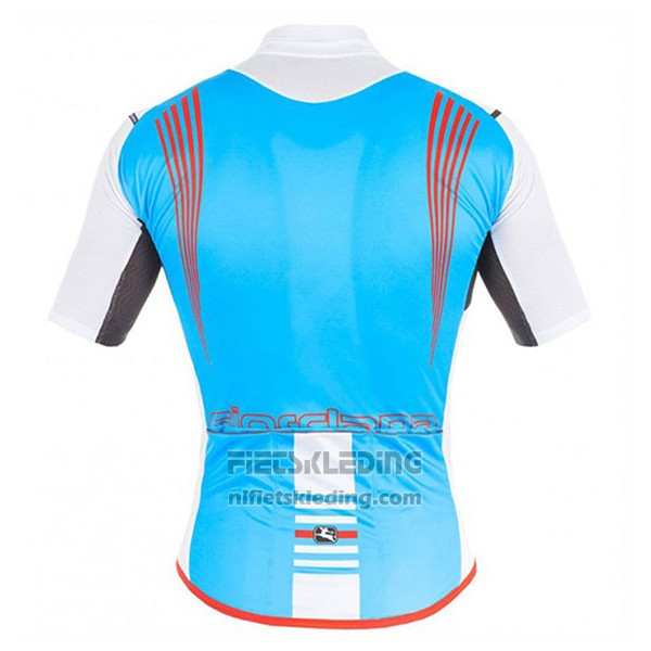 2017 Fietskleding Giordana Sahara Wit en Azuur Korte Mouwen en Koersbroek