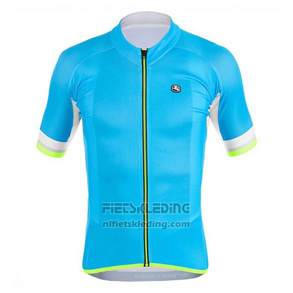 2017 Fietskleding Giordana Silver Line Azuur Korte Mouwen en Koersbroek