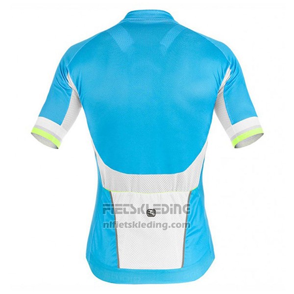 2017 Fietskleding Giordana Silver Line Azuur Korte Mouwen en Koersbroek