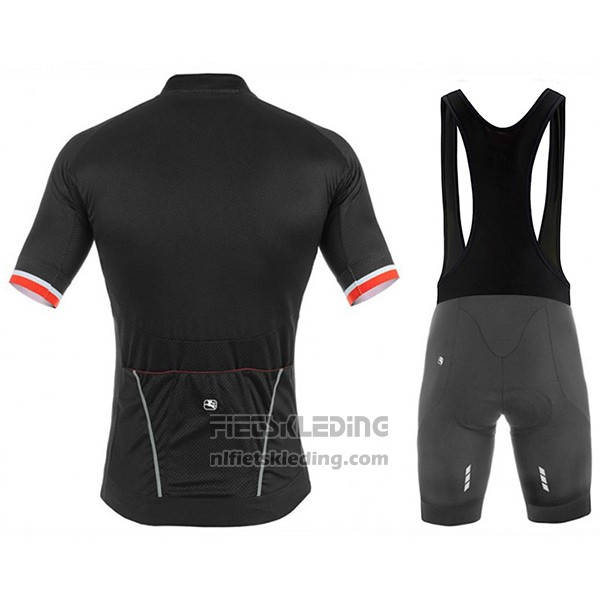 2017 Fietskleding Giordana Silver Line Zwart Korte Mouwen en Koersbroek
