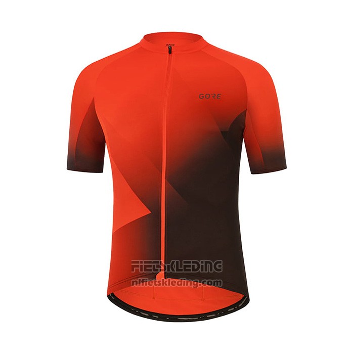 2022 Fietskleding Gore Oranje Korte Mouwen en Koersbroek