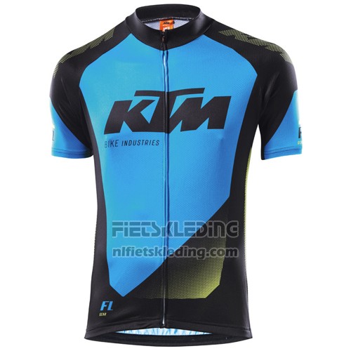 2015 Fietskleding Ktm Blauw en Zwart Korte Mouwen en Koersbroek