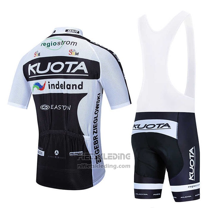 2010 Fietskleding Kuota Zwart en Wit Korte Mouwen en Koersbroek