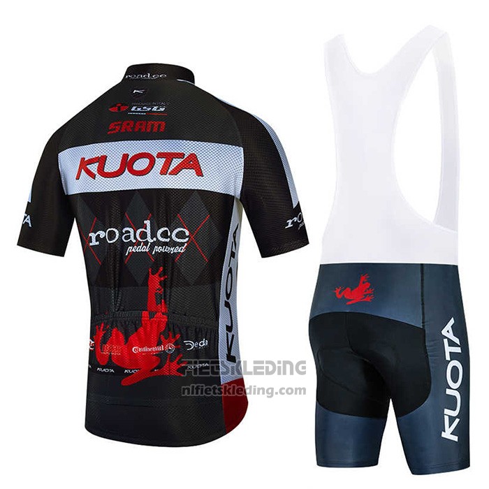 2011 Fietskleding Kuota Zwart en Wit Korte Mouwen en Koersbroek