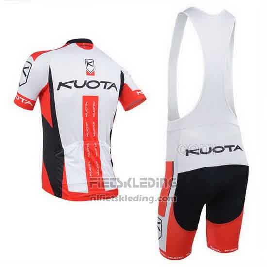 2013 Fietskleding Kuota Rood en Wit Korte Mouwen en Koersbroek