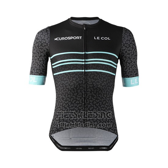 2019 Fietskleding Eurosport Lecol Zwart Mint Korte Mouwen en Koersbroek