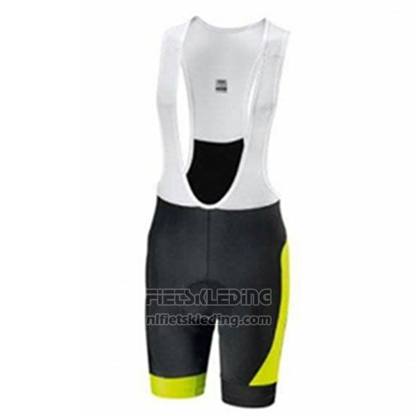 2017 Fietskleding Look Zwart en Groen Korte Mouwen en Koersbroek
