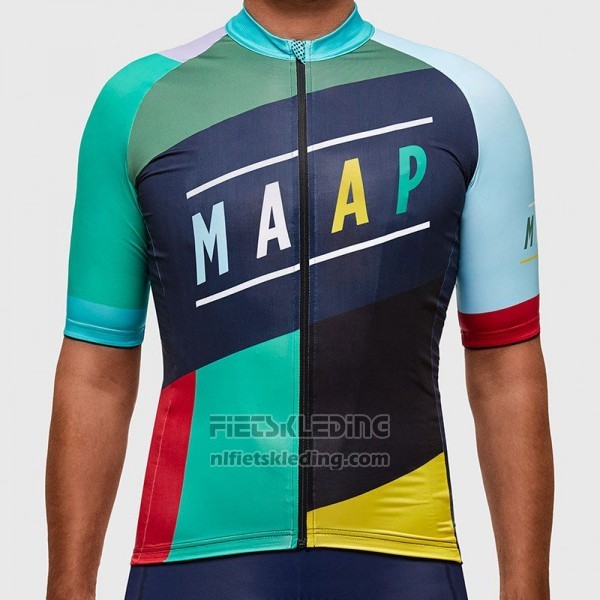 2017 Fietskleding Maap Blauw en Azuur Korte Mouwen en Koersbroek