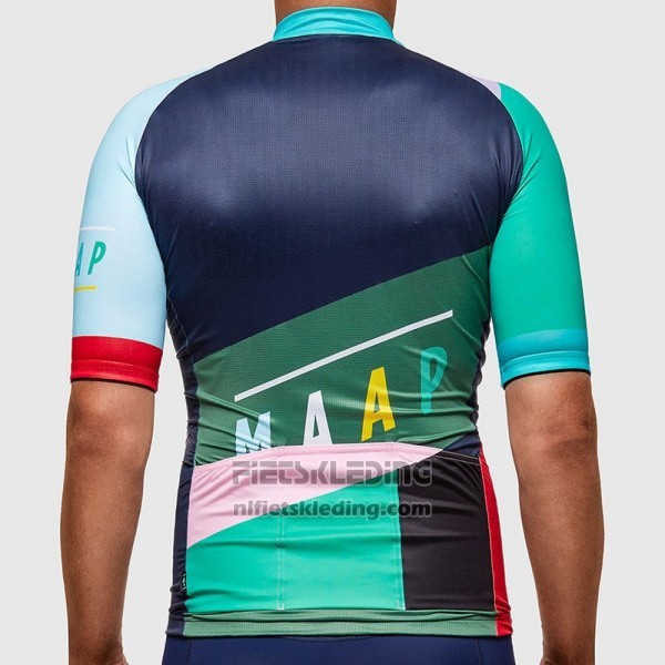 2017 Fietskleding Maap Blauw en Azuur Korte Mouwen en Koersbroek