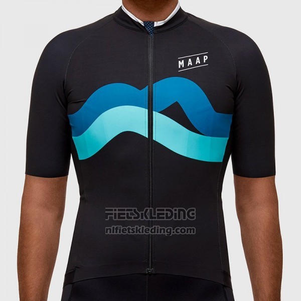 2017 Fietskleding Maap Fat Stripe Zwart Korte Mouwen en Koersbroek