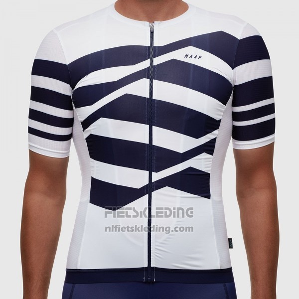 2017 Fietskleding Maap M-flag Pro Wit Korte Mouwen en Koersbroek