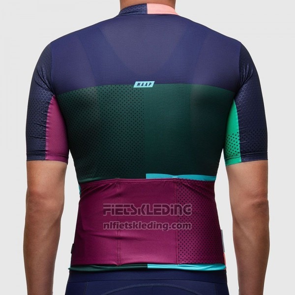 2017 Fietskleding Maap Sector Pro Groen en Blauw Korte Mouwen en Koersbroek