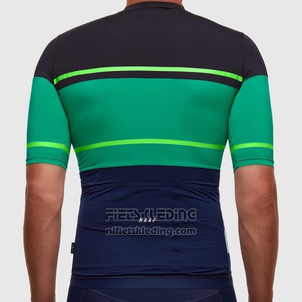 2017 Fietskleding Maap Segment Pro Zwart en Groen Korte Mouwen en Koersbroek