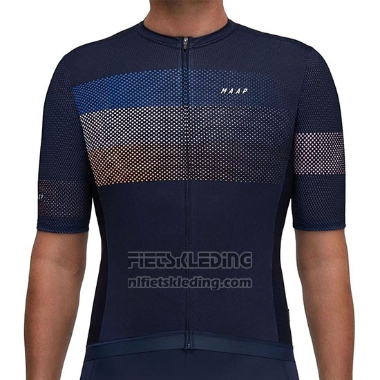 2019 Fietskleding Maap Aether Donker Blauw Korte Mouwen en Koersbroek
