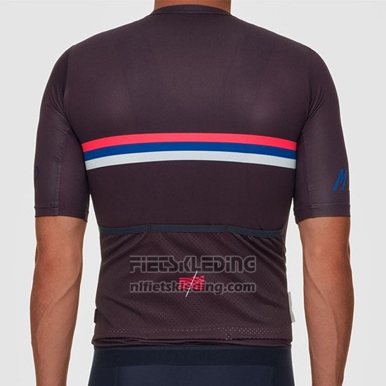 2019 Fietskleding Maap Nationals Mulberry Bruin Korte Mouwen en Koersbroek