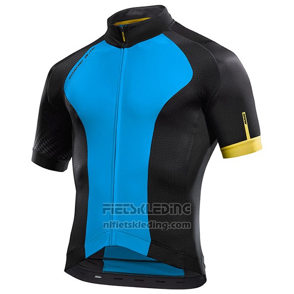 2017 Fietskleding Mavic Blauw en Zwart Korte Mouwen en Koersbroek