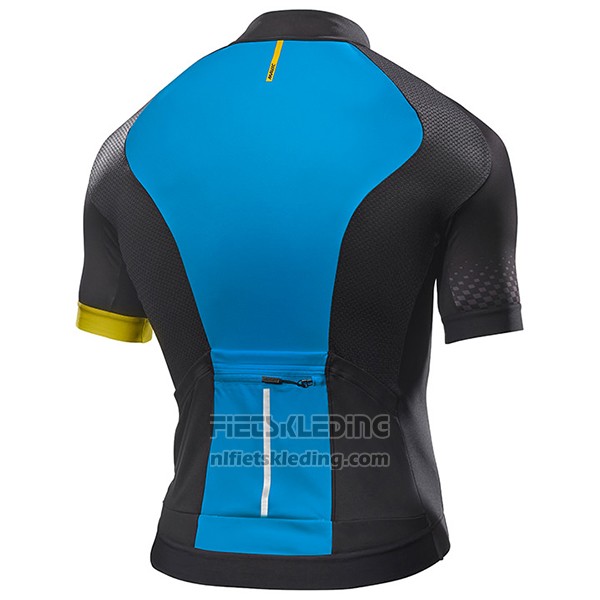 2017 Fietskleding Mavic Blauw en Zwart Korte Mouwen en Koersbroek