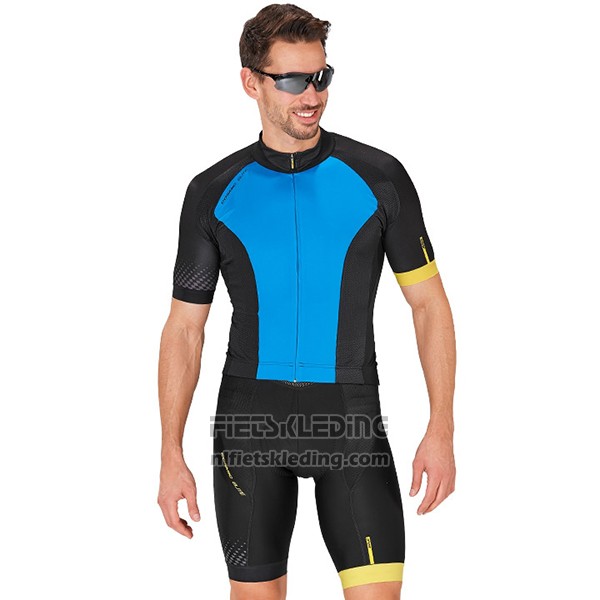 2017 Fietskleding Mavic Blauw en Zwart Korte Mouwen en Koersbroek