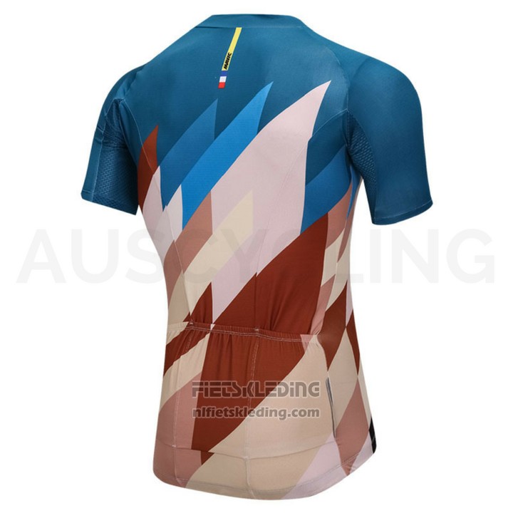 2018 Fietskleding Mavic Blauw en Bruin Korte Mouwen en Koersbroek
