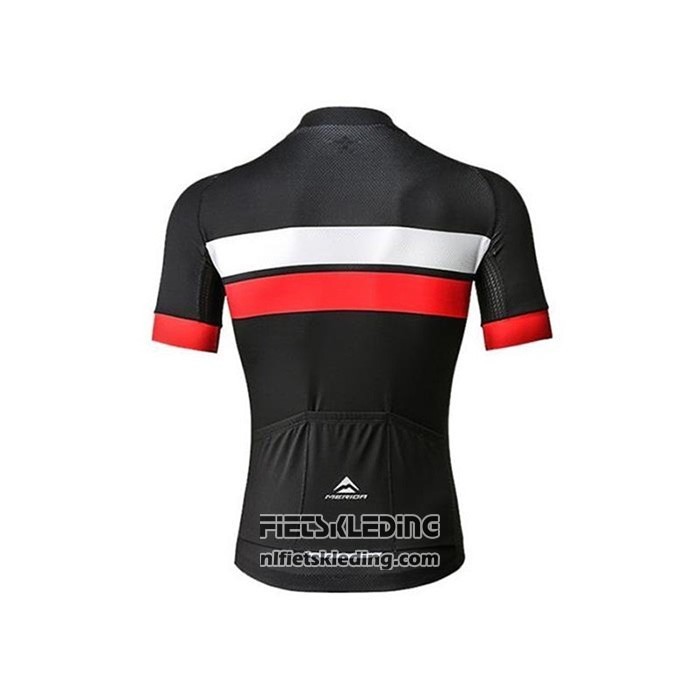 2020 Fietskleding Merida Zwart Wit Rood Korte Mouwen en Koersbroek