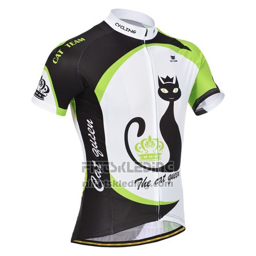 2014 Fietskleding Monton Groen en Wit Korte Mouwen en Koersbroek