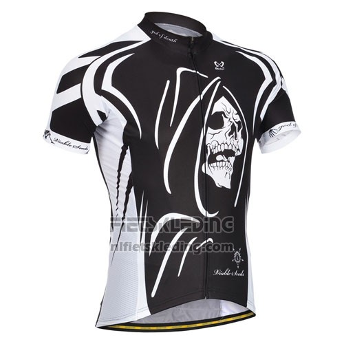 2014 Fietskleding Monton Wit en Zwart Korte Mouwen en Koersbroek