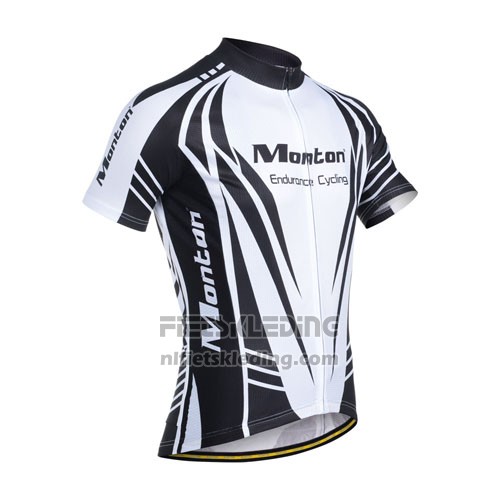 2014 Fietskleding Monton Zwart en Wit Korte Mouwen en Koersbroek
