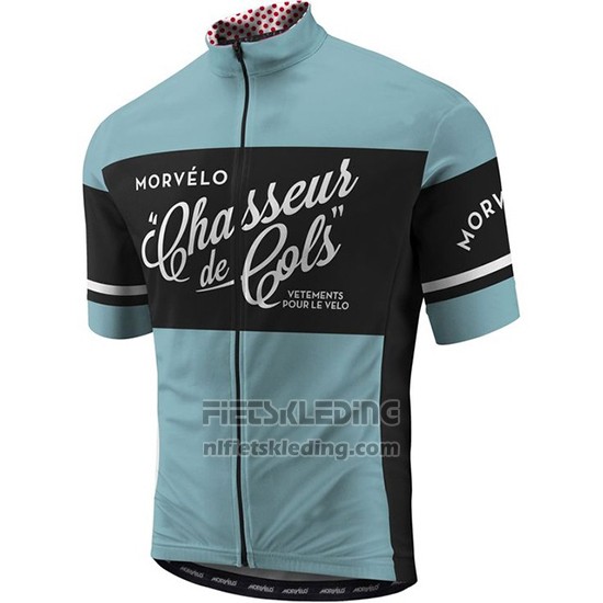 2018 Fietskleding Morvelo Groen en Zwart Korte Mouwen en Koersbroek